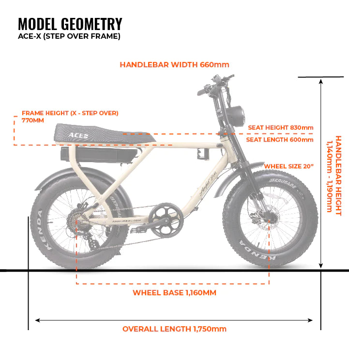 Ampd Ace -X PLUS + ELECTRIC BIKE