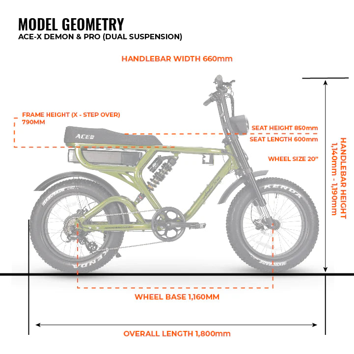 Ampd Ace-X DEMON Series 4 DUAL MOTOR Electric Bike