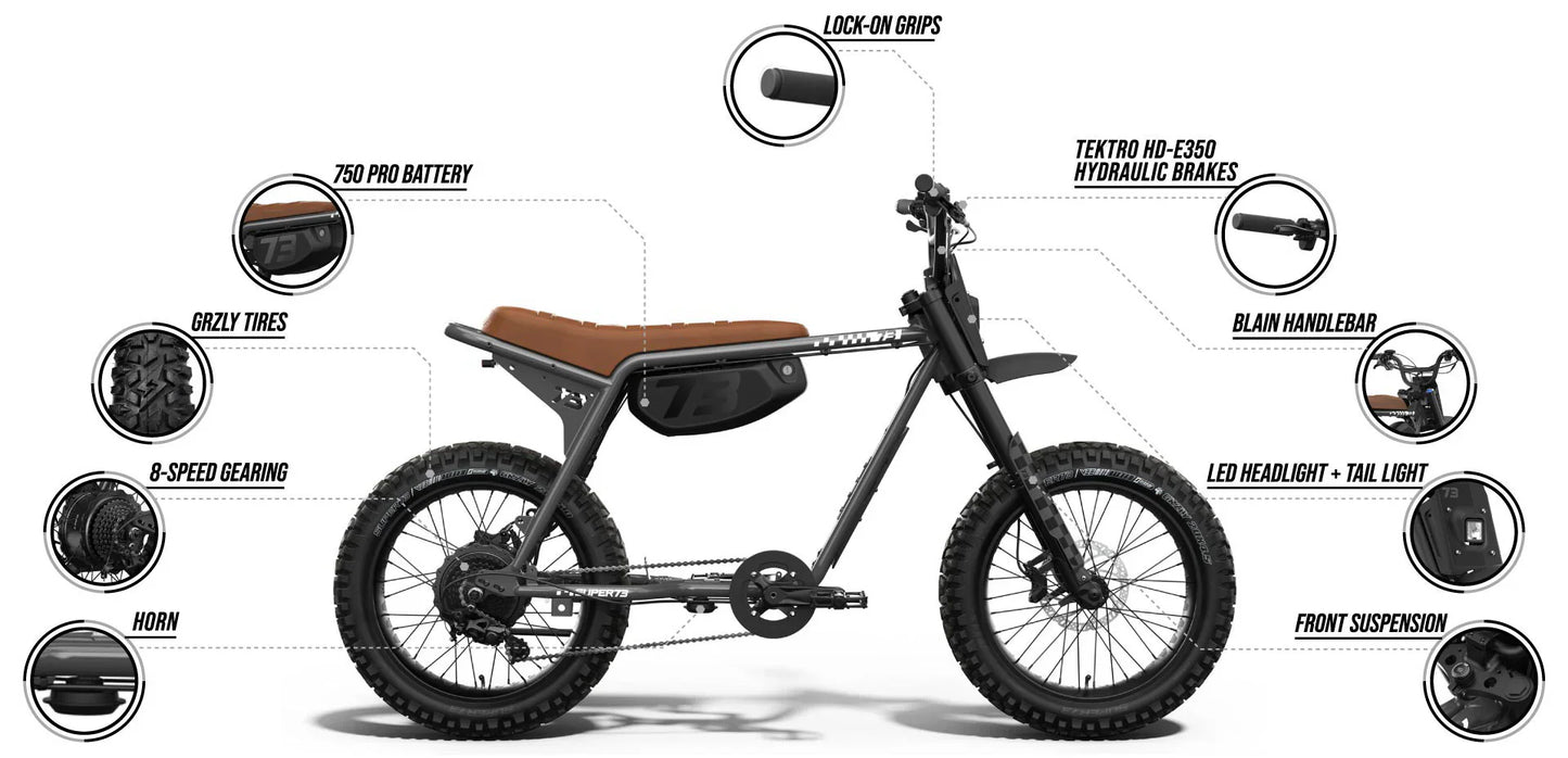 Super 73 -Z Adventure Special Edition - Fat Tyre Ebike