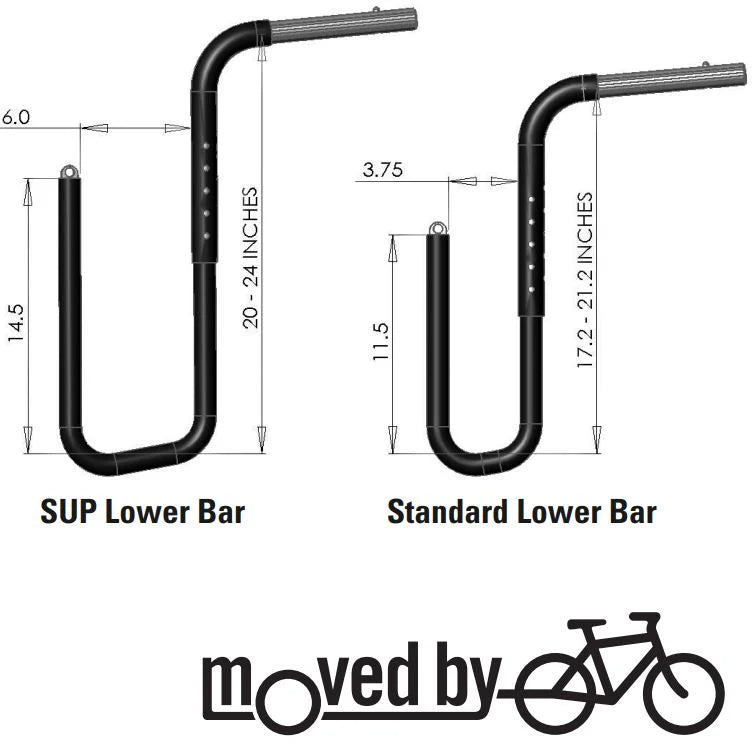 SUP- surfboard rack- lower bar set